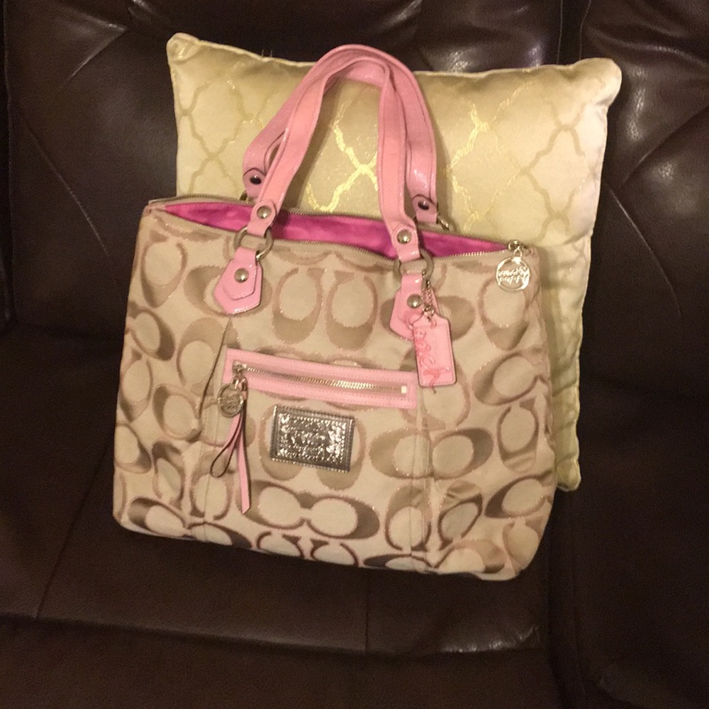 Medium-large Coach/Poppy tote bag